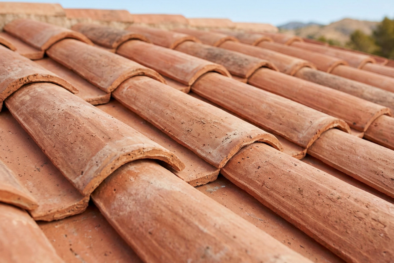 Interlocking imbrex and tegula tile profiles