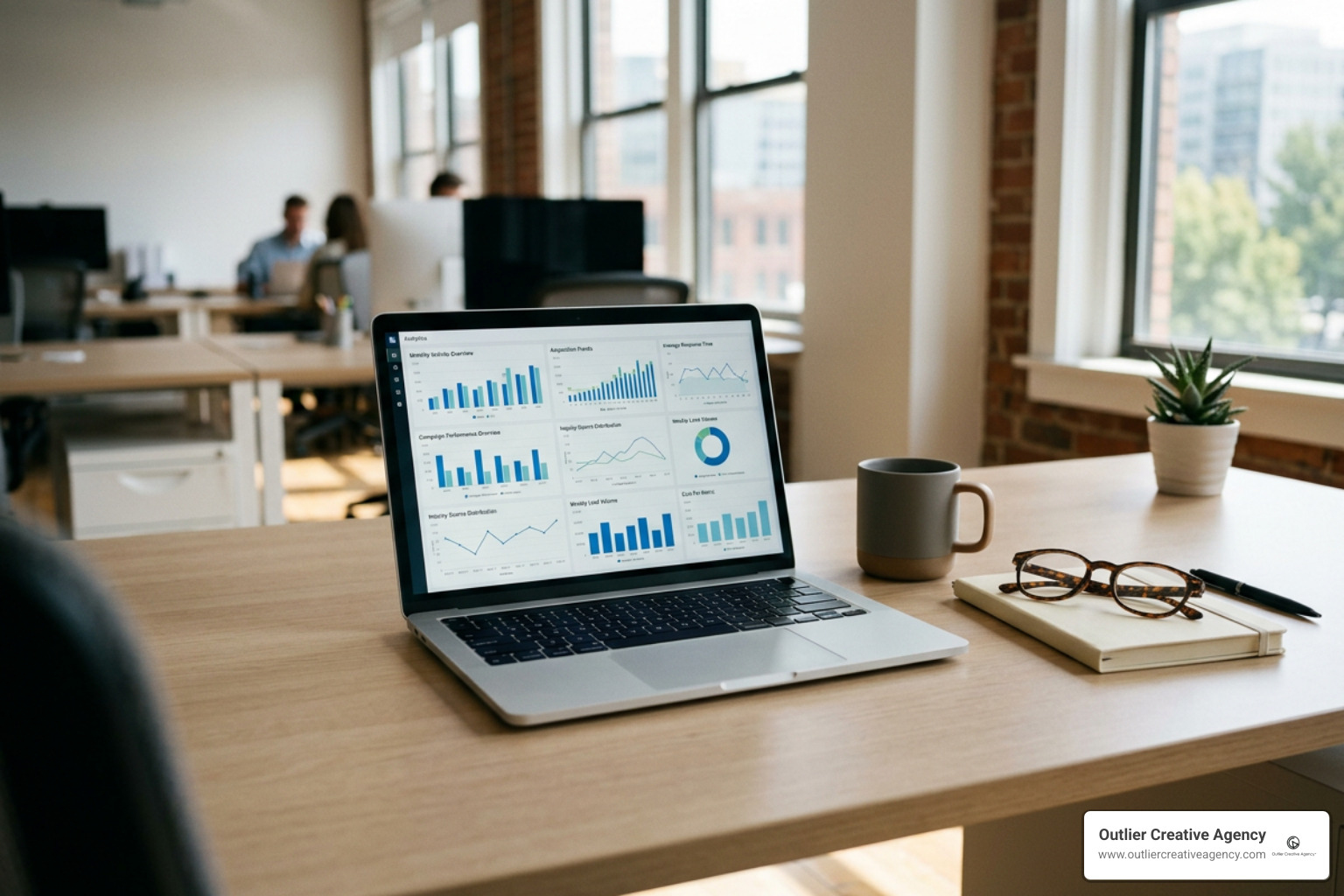 Marketing analytics report tracking legal leads and cost per acquisition