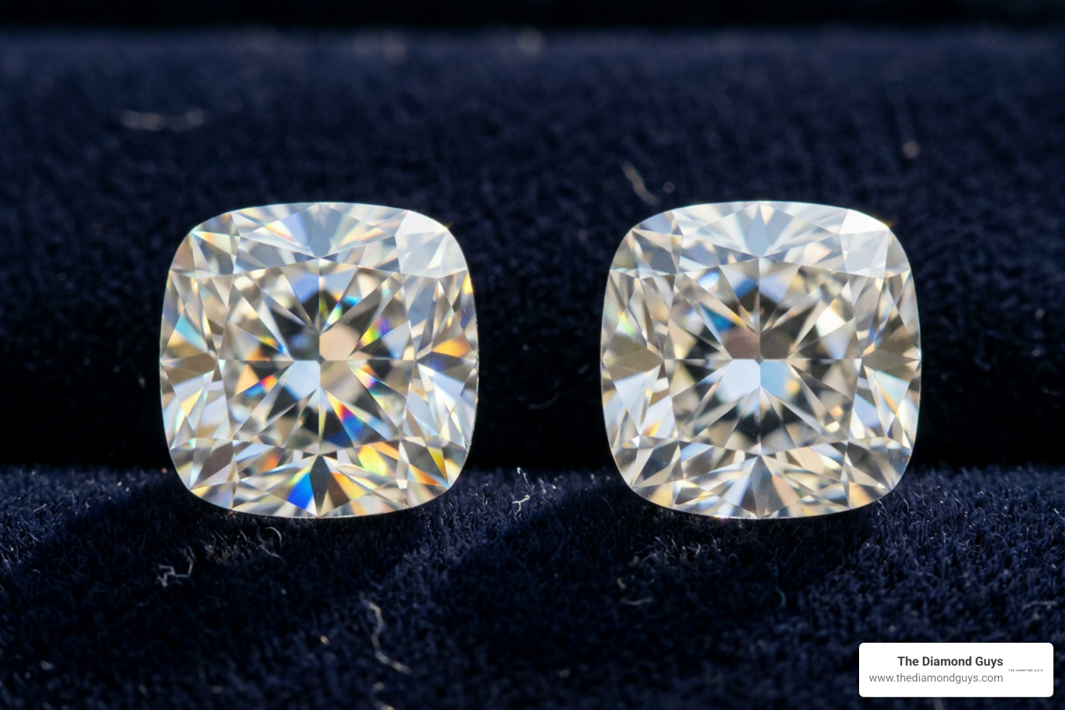 comparison of lab created vs mined cushion cut diamonds comparison of lab created vs mined cushion cut diamonds