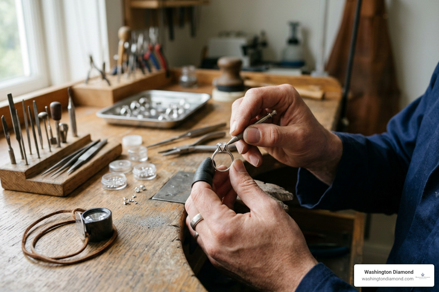custom jewelry rendering and diamond setting
