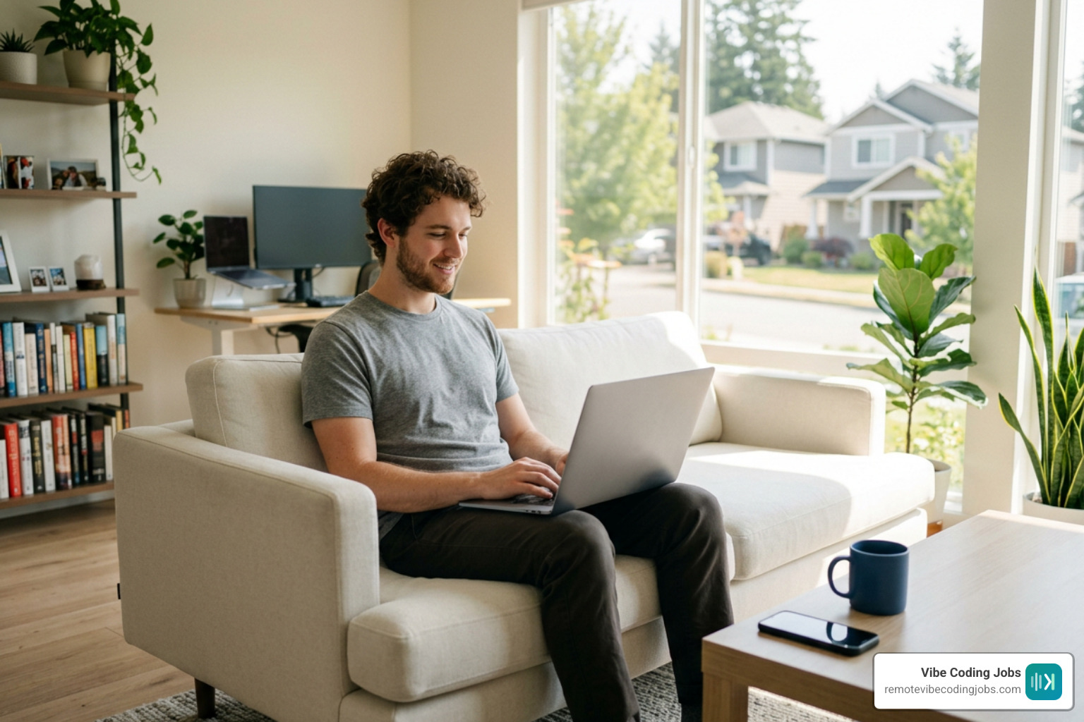 developer analyzing async project communication and flexible working hours on a laptop developer analyzing async project communication and flexible working hours on a laptop