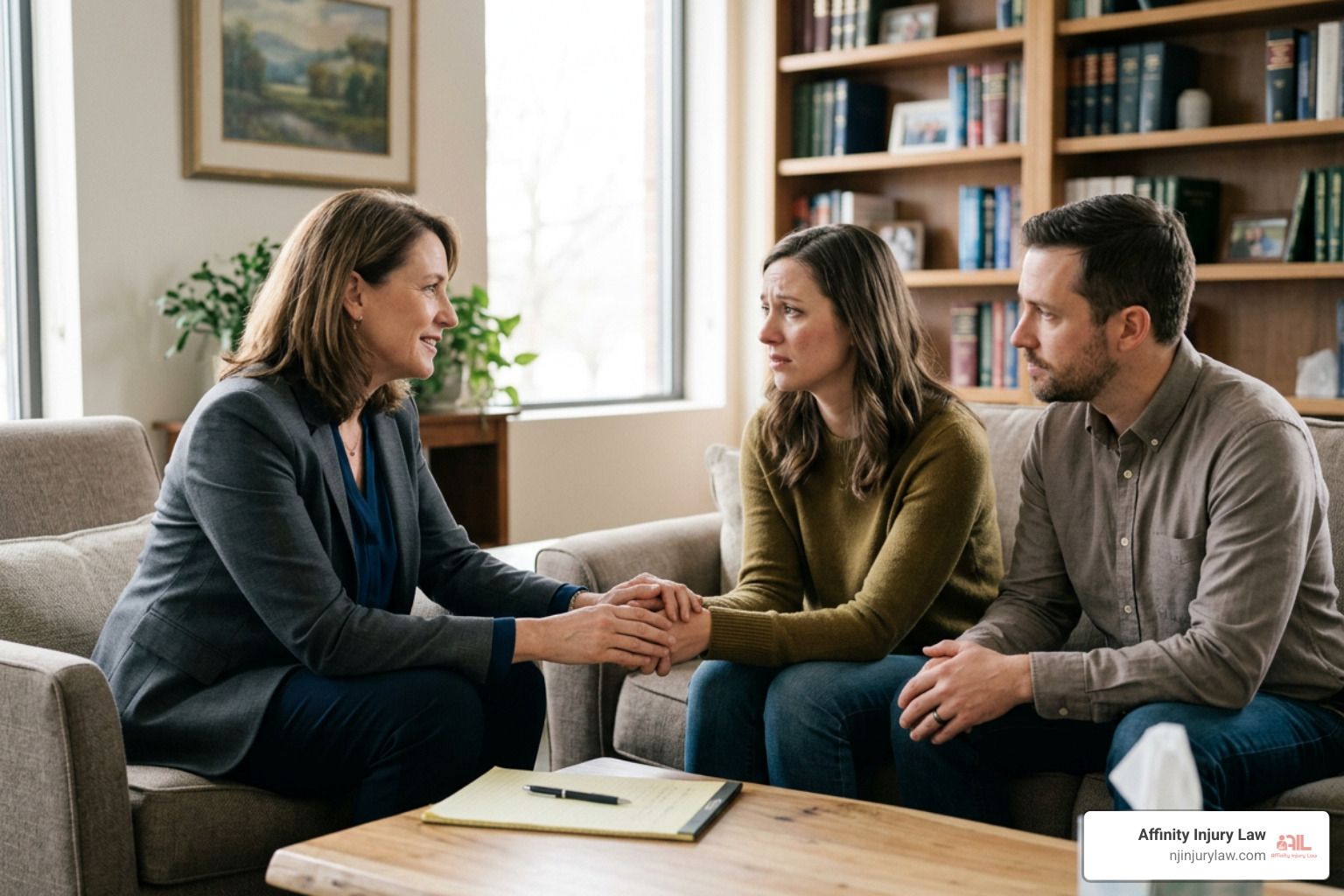 attorney offering compassionate counsel to family