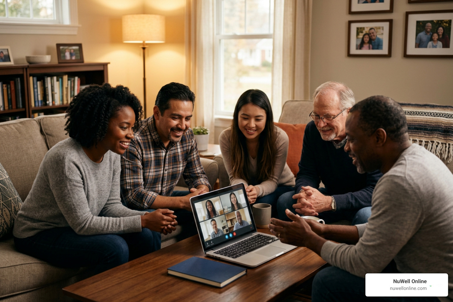 Online faith community small group cohort meeting digitally Online faith community small group cohort meeting digitally