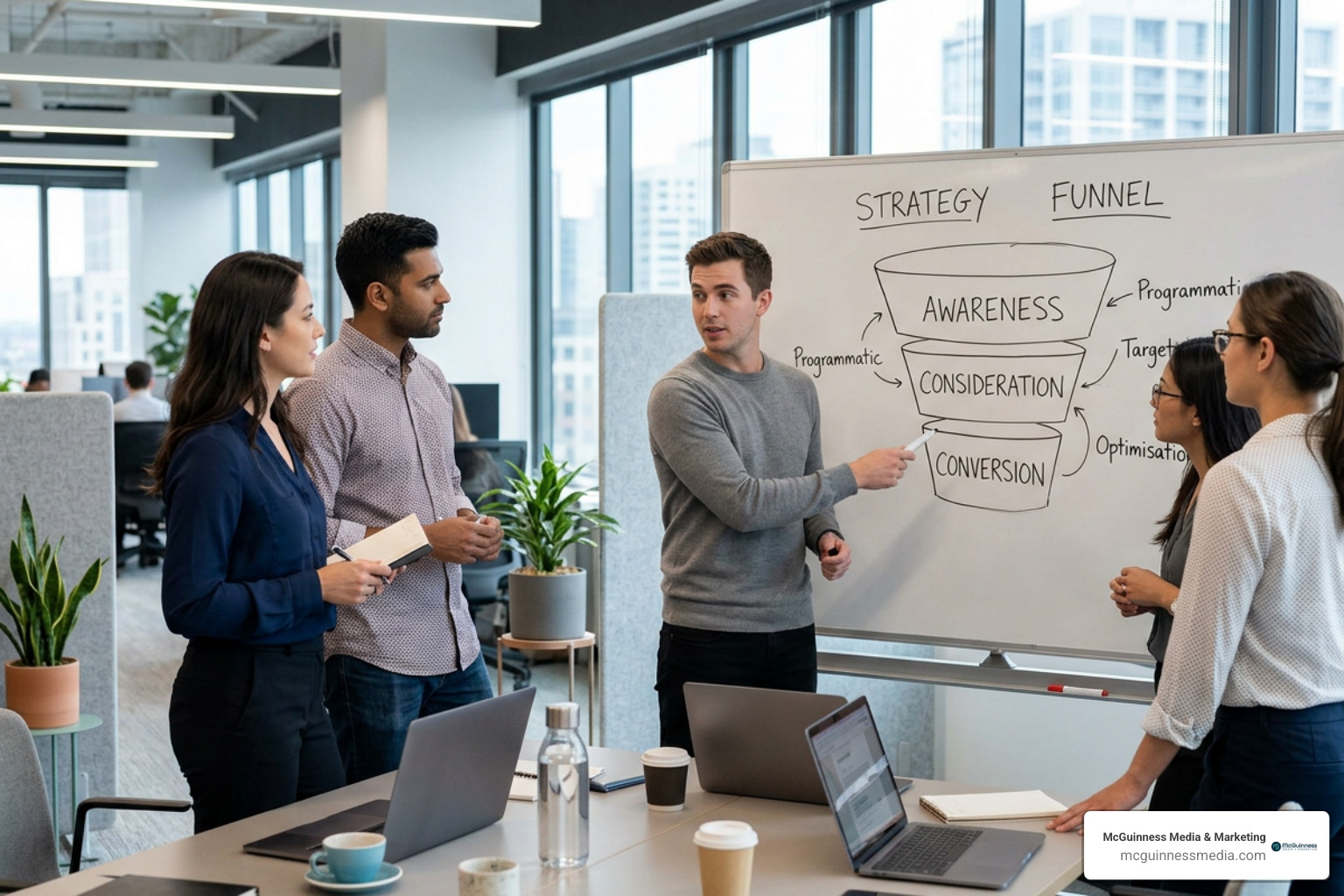 Three-tier programmatic funnel architecture