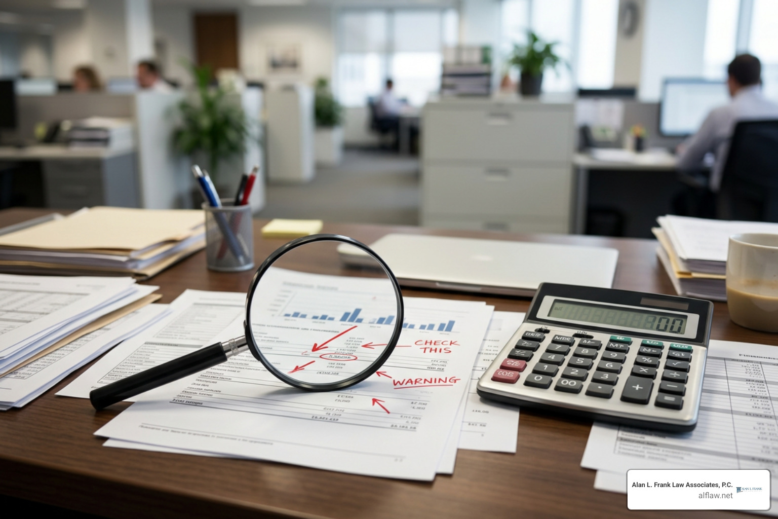 financial warning signs and audit documents