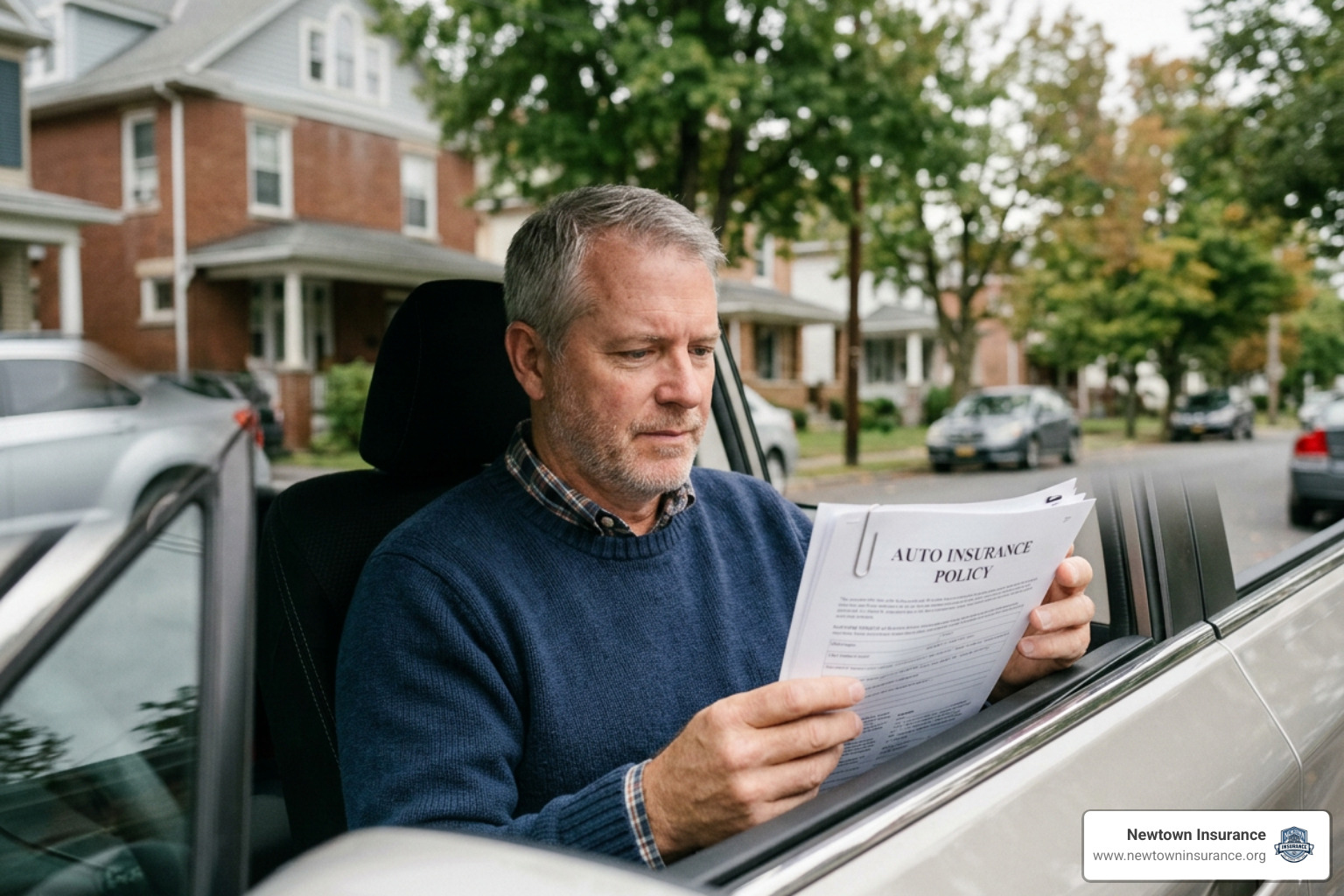 Driver reviewing auto insurance policy options in Lehighton Driver reviewing auto insurance policy options in Lehighton