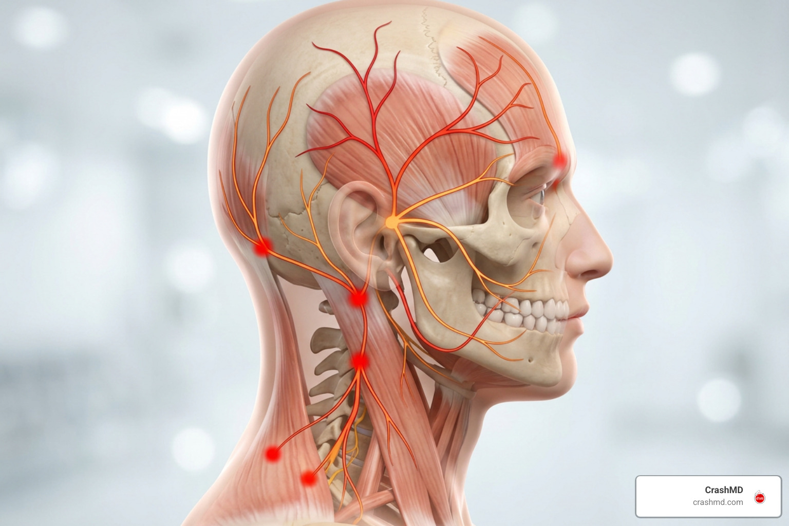 Anatomical headache referral patterns Anatomical headache referral patterns