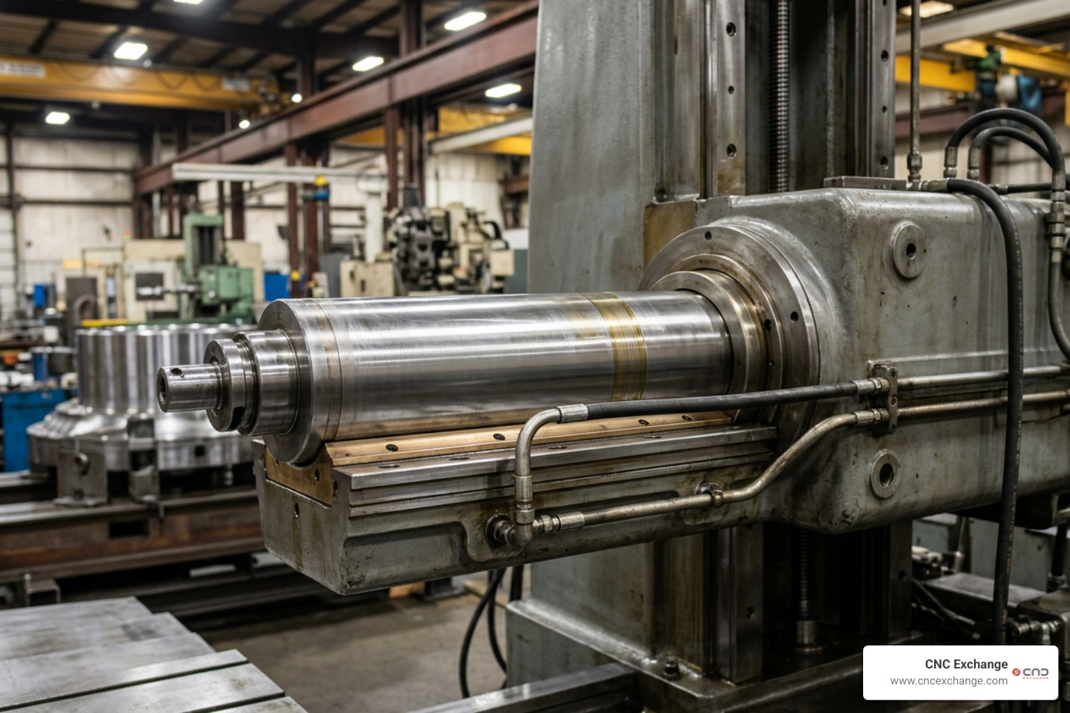 Hydrostatic ram and spindle extension mechanism