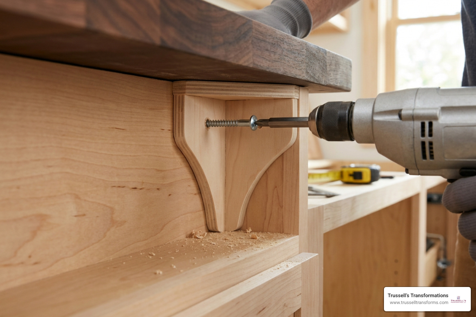 Screw Placement Through Cabinet Corner Braces Into A Countertop Substrate Screw Placement Through Cabinet Corner Braces Into A Countertop Substrate