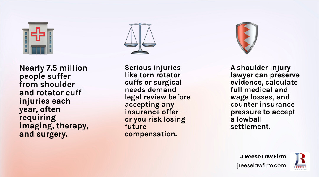 How to choose and work with a shoulder injury lawyer infographic How to choose and work with a shoulder injury lawyer infographic