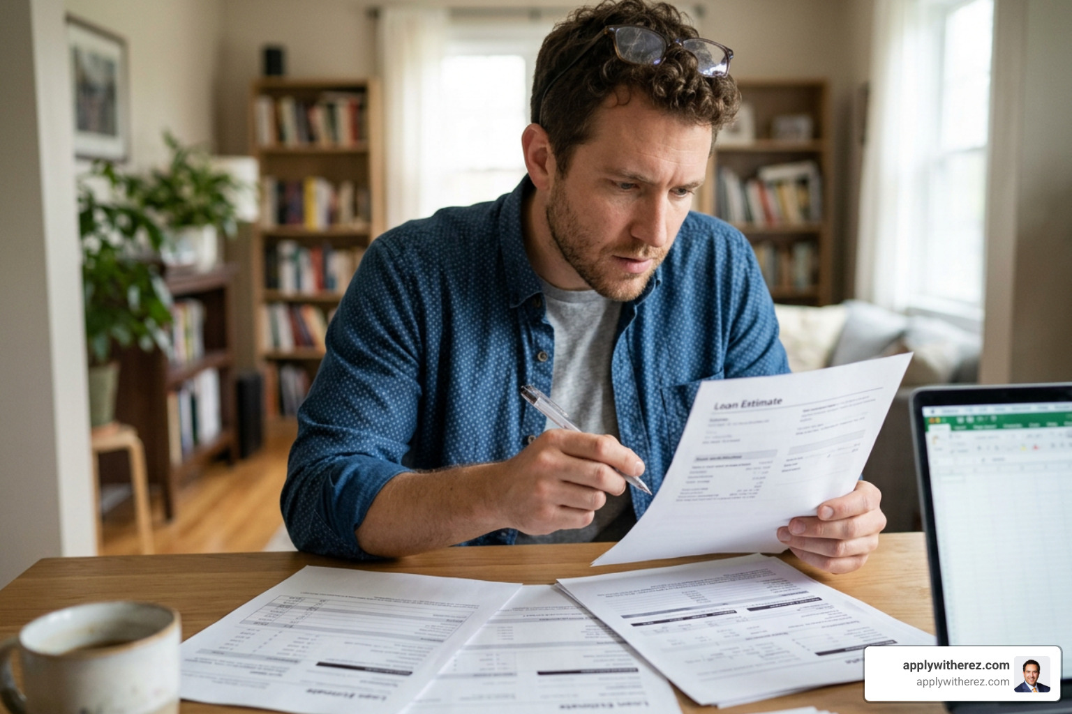 borrower reviewing Loan Estimate details