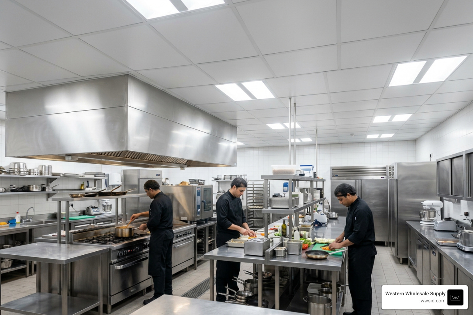 commercial kitchen with moisture resistant ceiling panels commercial kitchen with moisture resistant ceiling panels