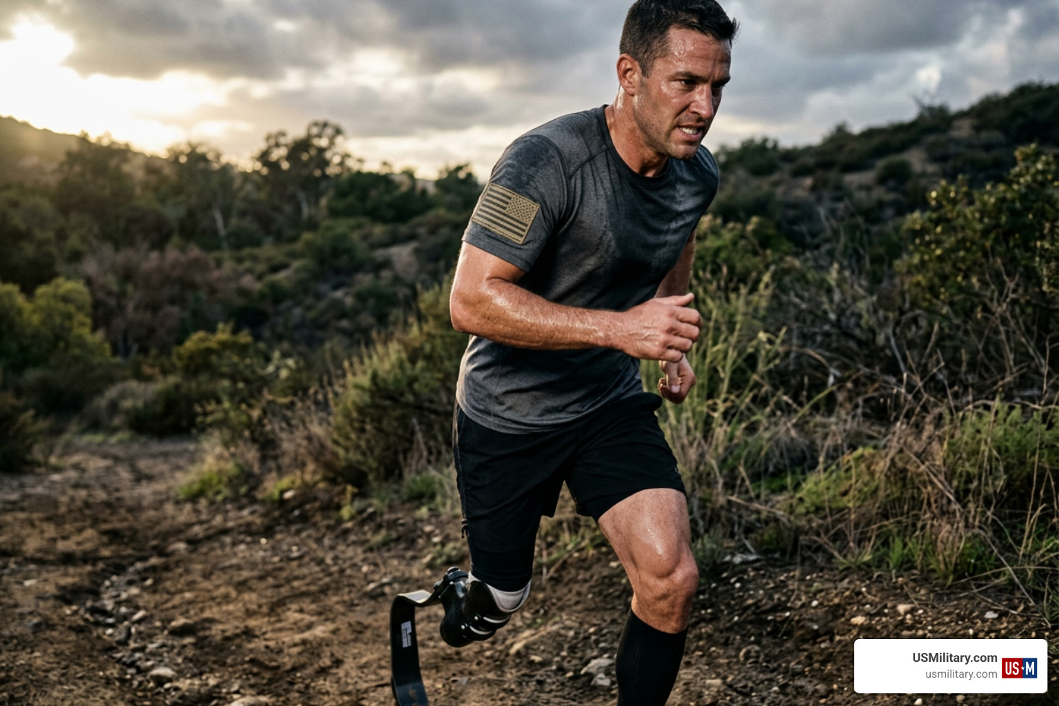 American veteran pushing past physical limits in endurance training American veteran pushing past physical limits in endurance training