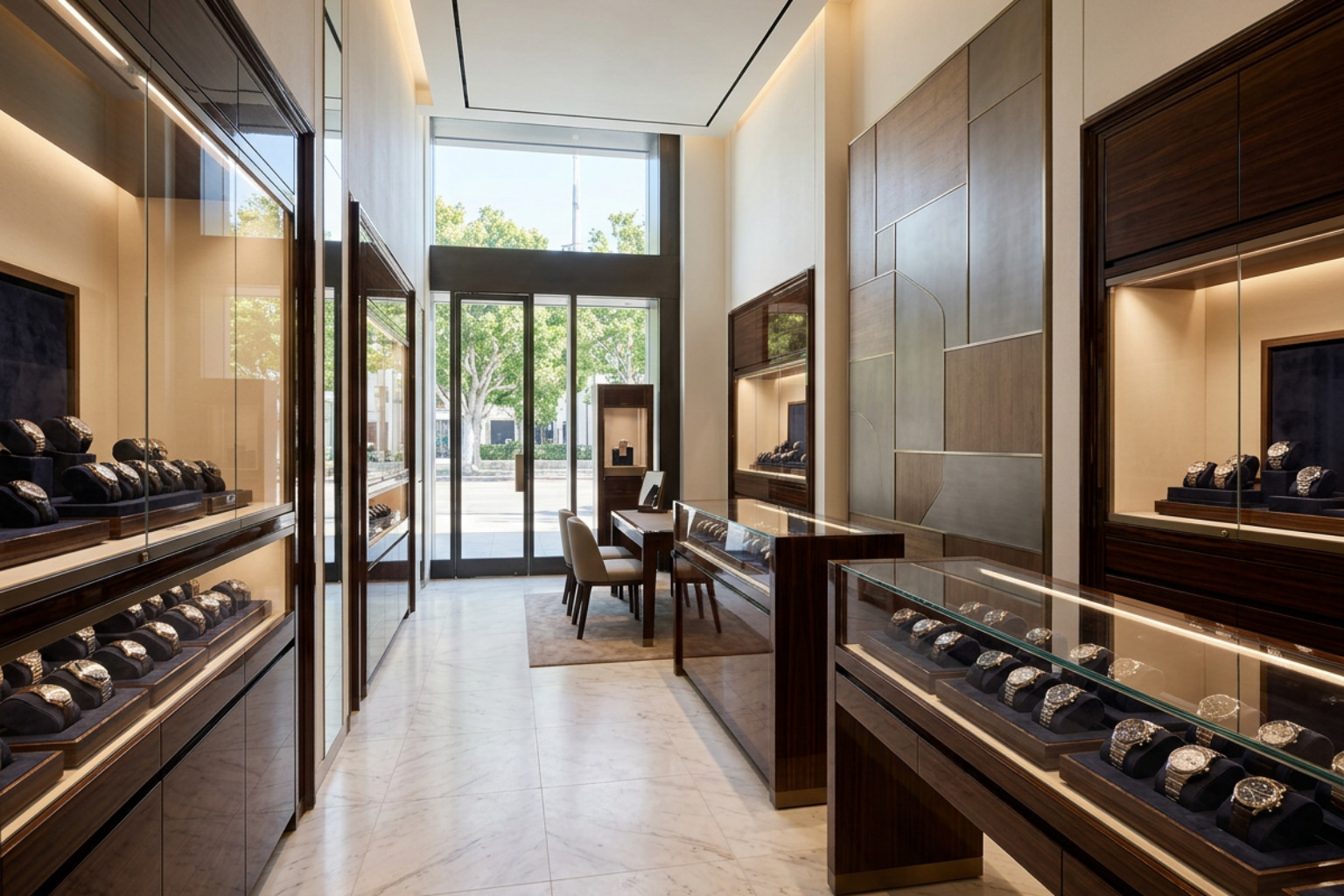 Authorised Rolex retailer boutique interior Authorised Rolex retailer boutique interior