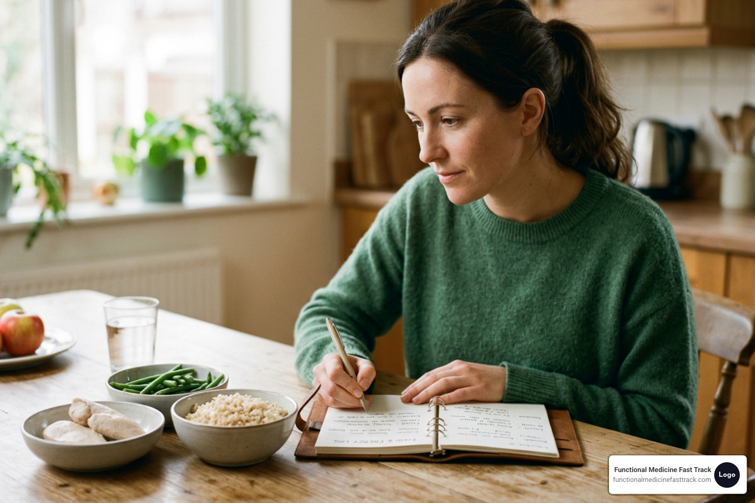meal planning notebook with fresh whole ingredients meal planning notebook with fresh whole ingredients