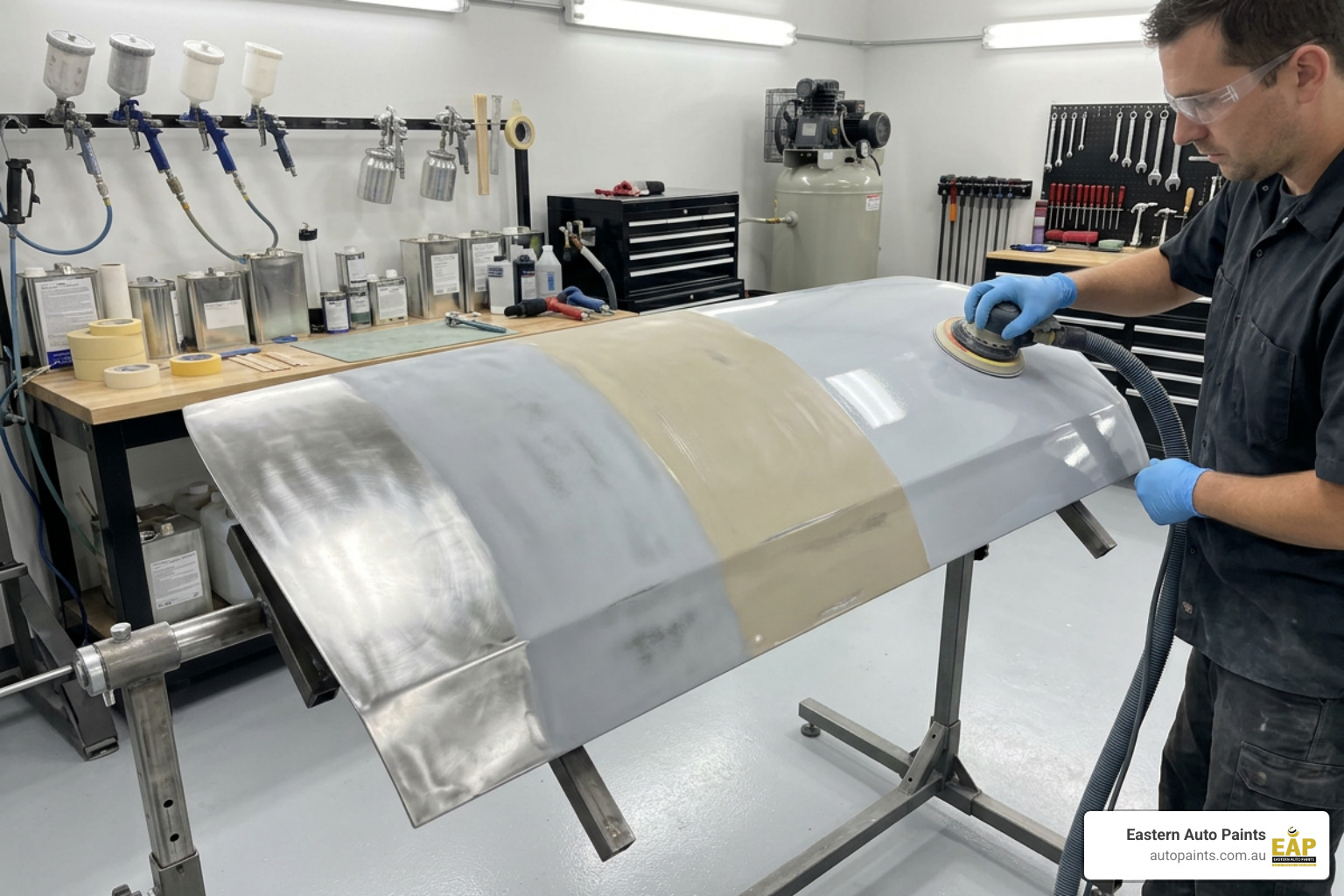 bare metal preparation and multi-stage primer layering process