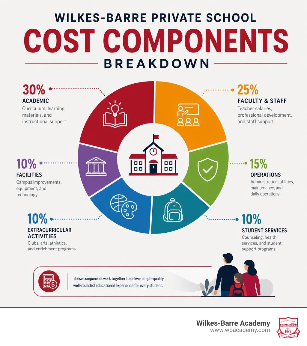 Wilkes-Barre private school cost components breakdown infographic Wilkes-Barre private school cost components breakdown infographic