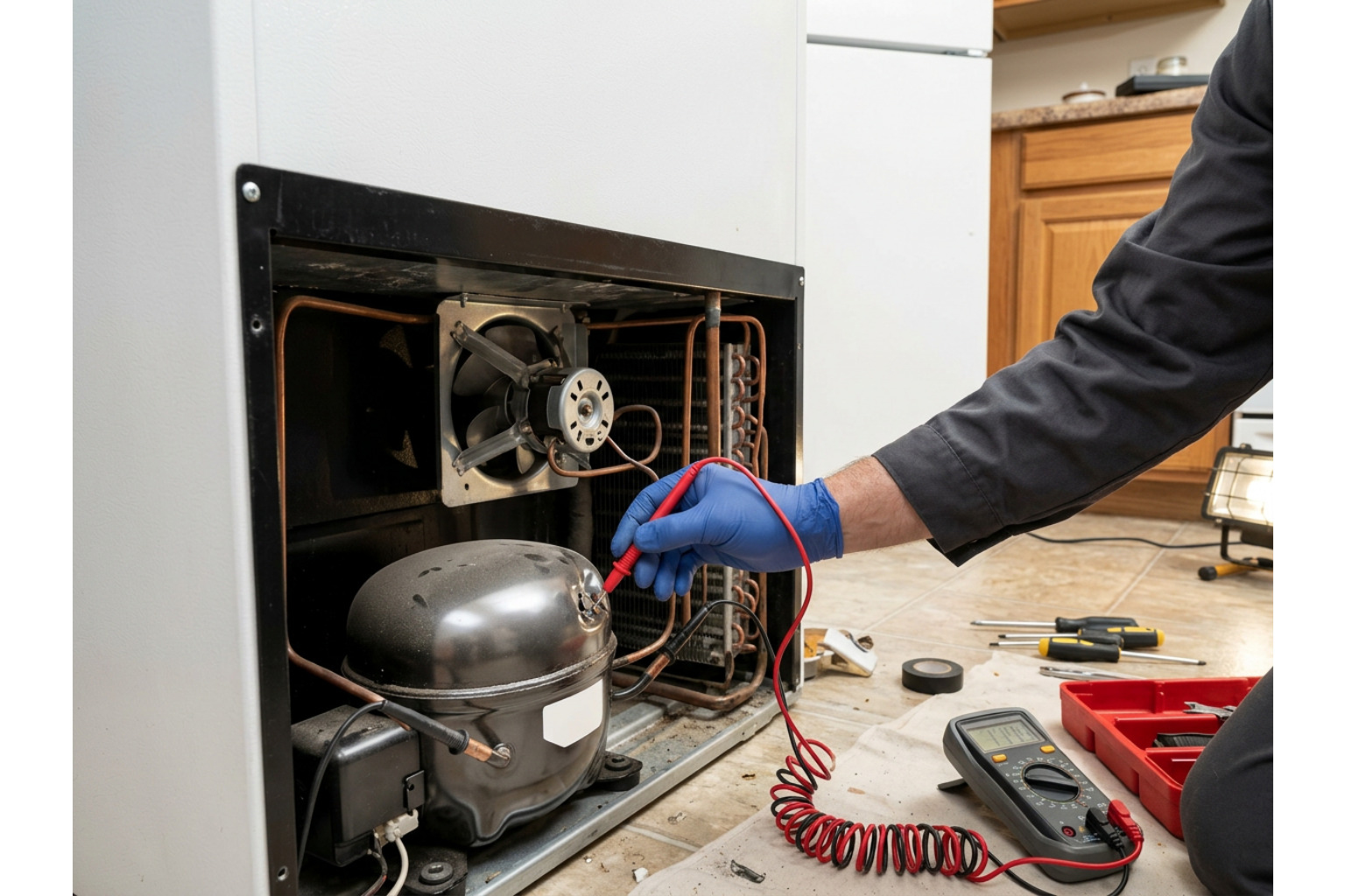 refrigerator sealed system and fan motor diagnostic refrigerator sealed system and fan motor diagnostic