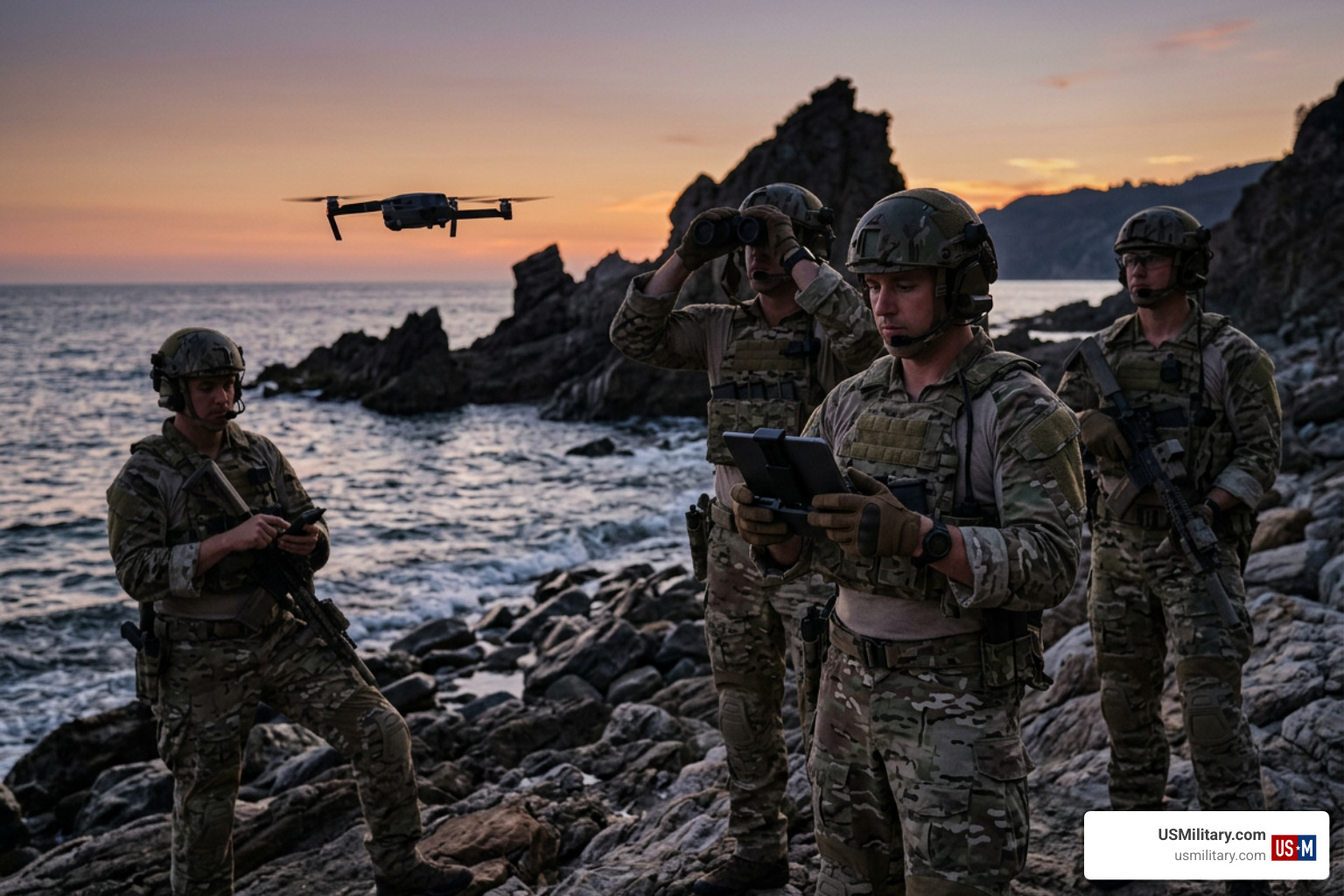 Navy SEALs with drones Navy SEALs with drones
