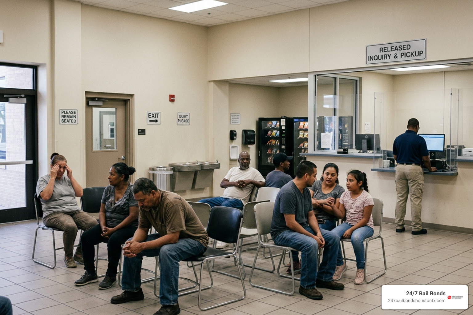 Defendant release lobby at 700 N San Jacinto
