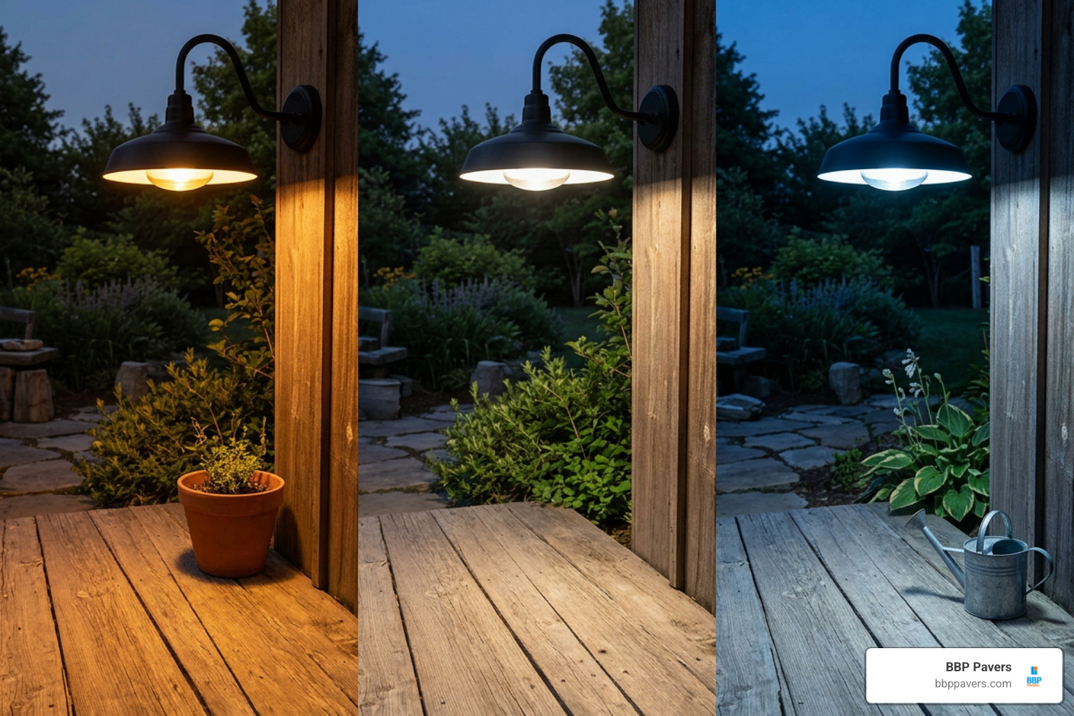 Color temperature Kelvin scale comparison from warm 2200K to cool 4000K Color temperature Kelvin scale comparison from warm 2200K to cool 4000K