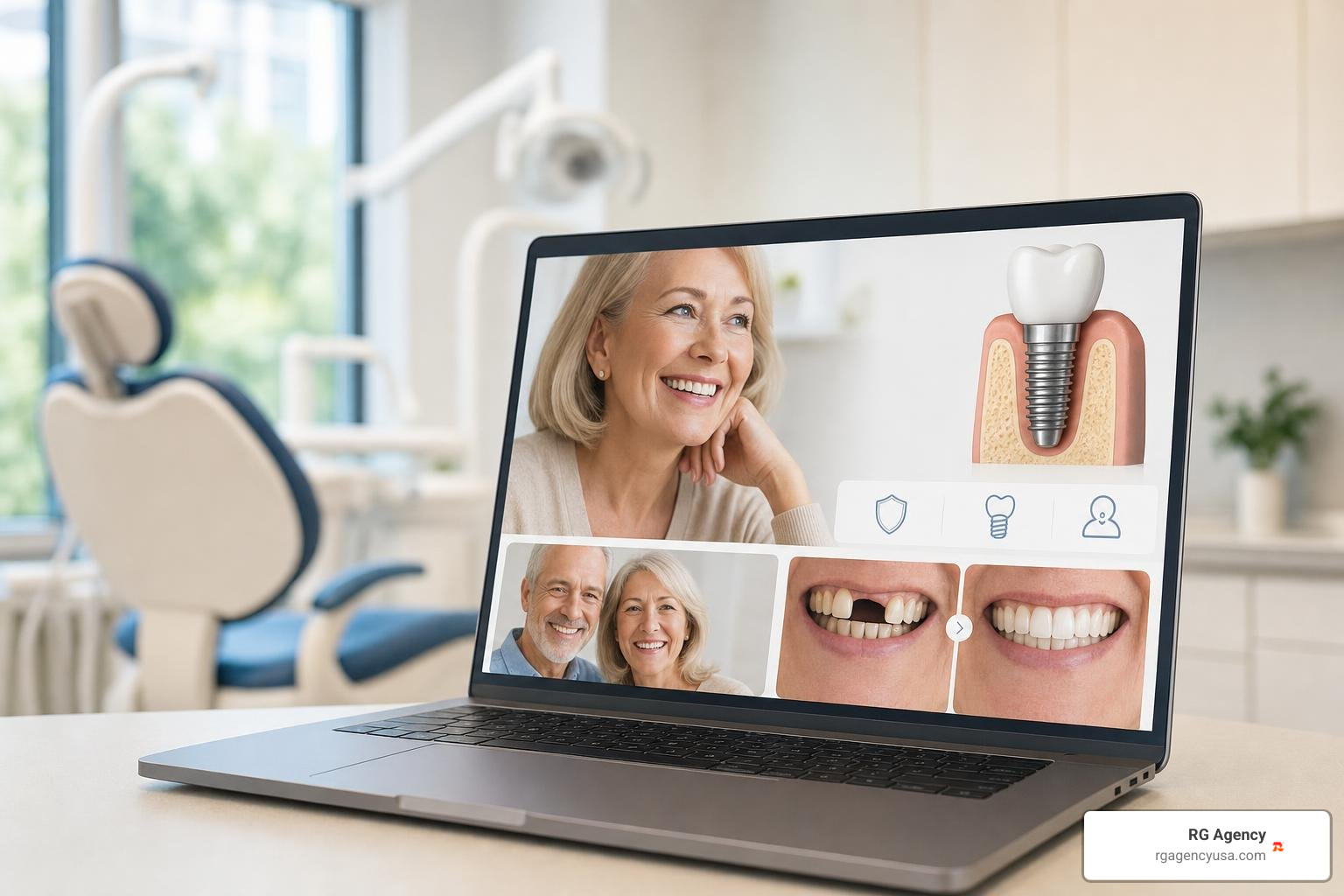 Optimized landing page architecture for dental implant services Optimized landing page architecture for dental implant services