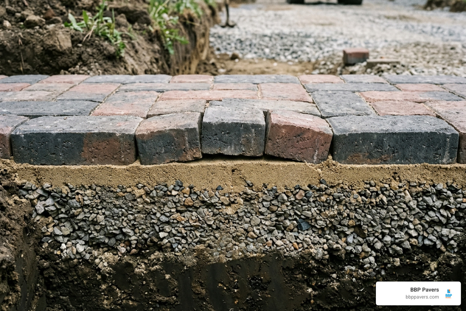 Interlocking paver joints flexing under soil pressure Interlocking paver joints flexing under soil pressure