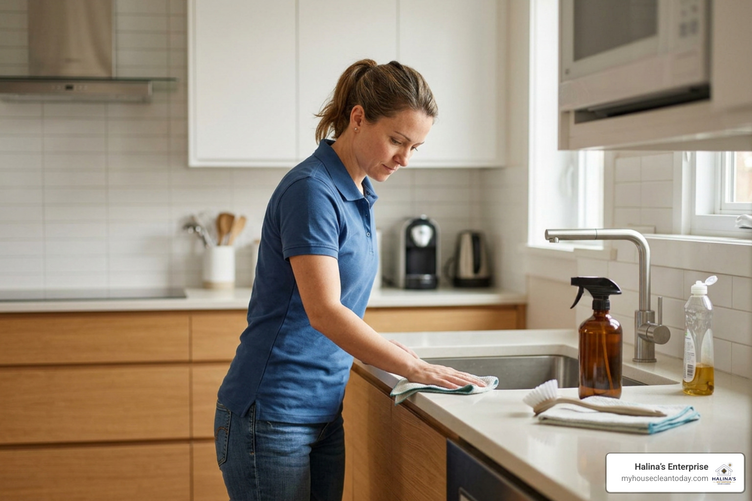 deep cleaning an oven interior and refrigerator shelving
