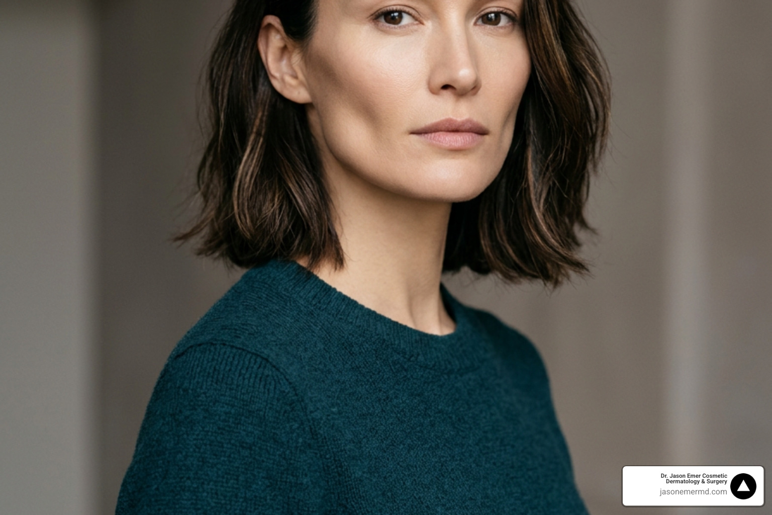 contoured jawline and cheek definition