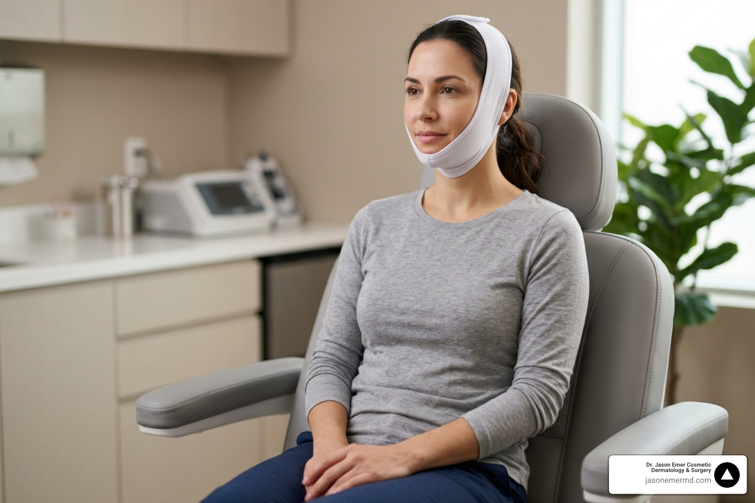 postoperative chin compression garment