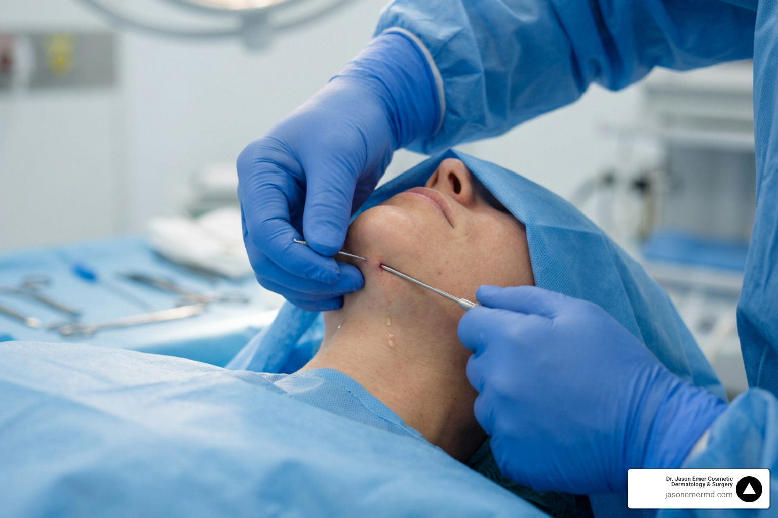 chin liposuction cannula technique