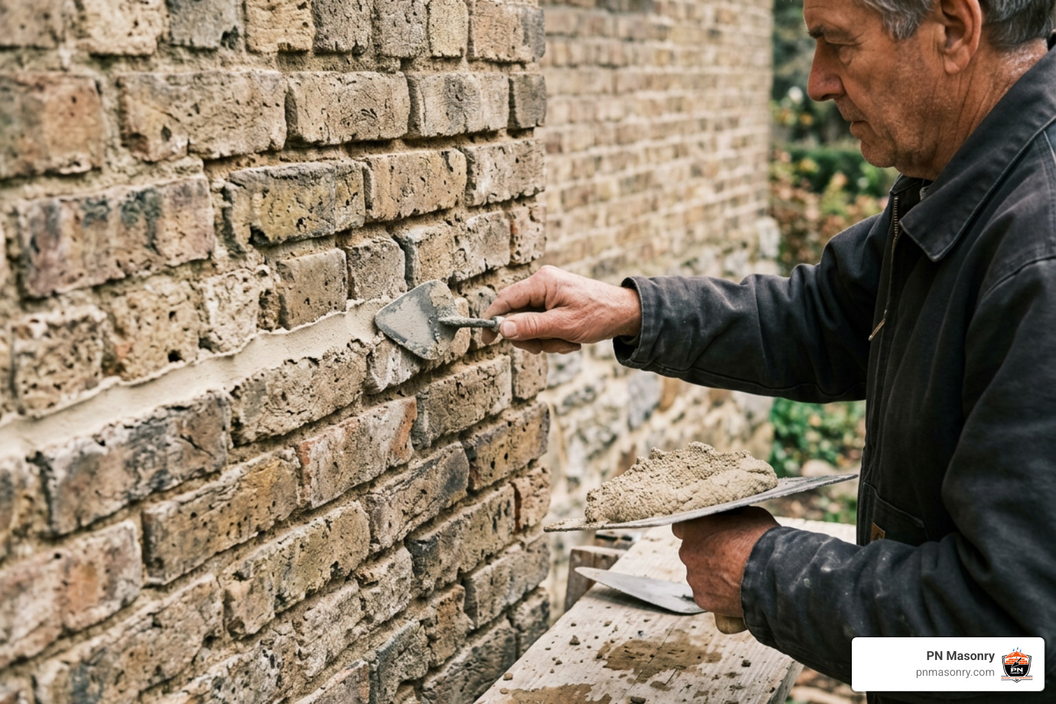 historic lime mortar repointing on historic brickwork