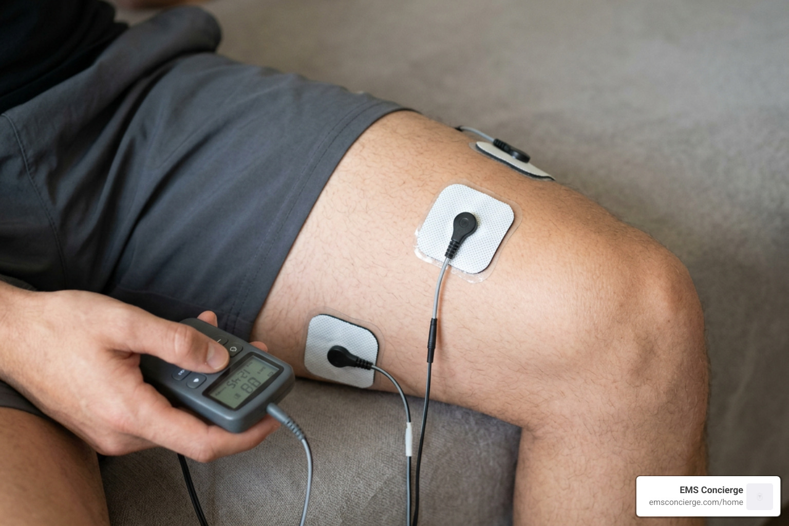 proper electrode placement for muscle stimulation
