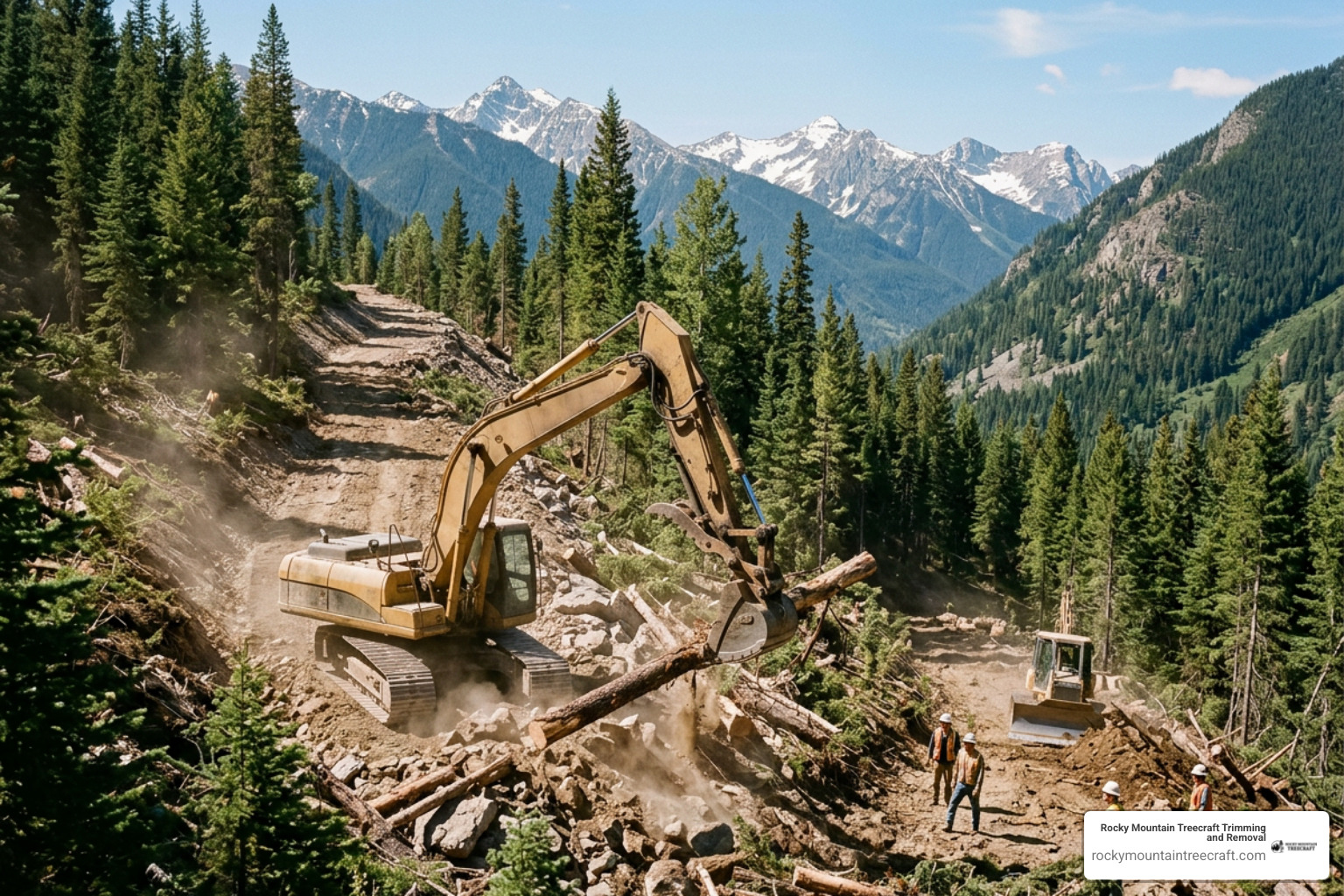heavy machinery clearing mountain slopes heavy machinery clearing mountain slopes