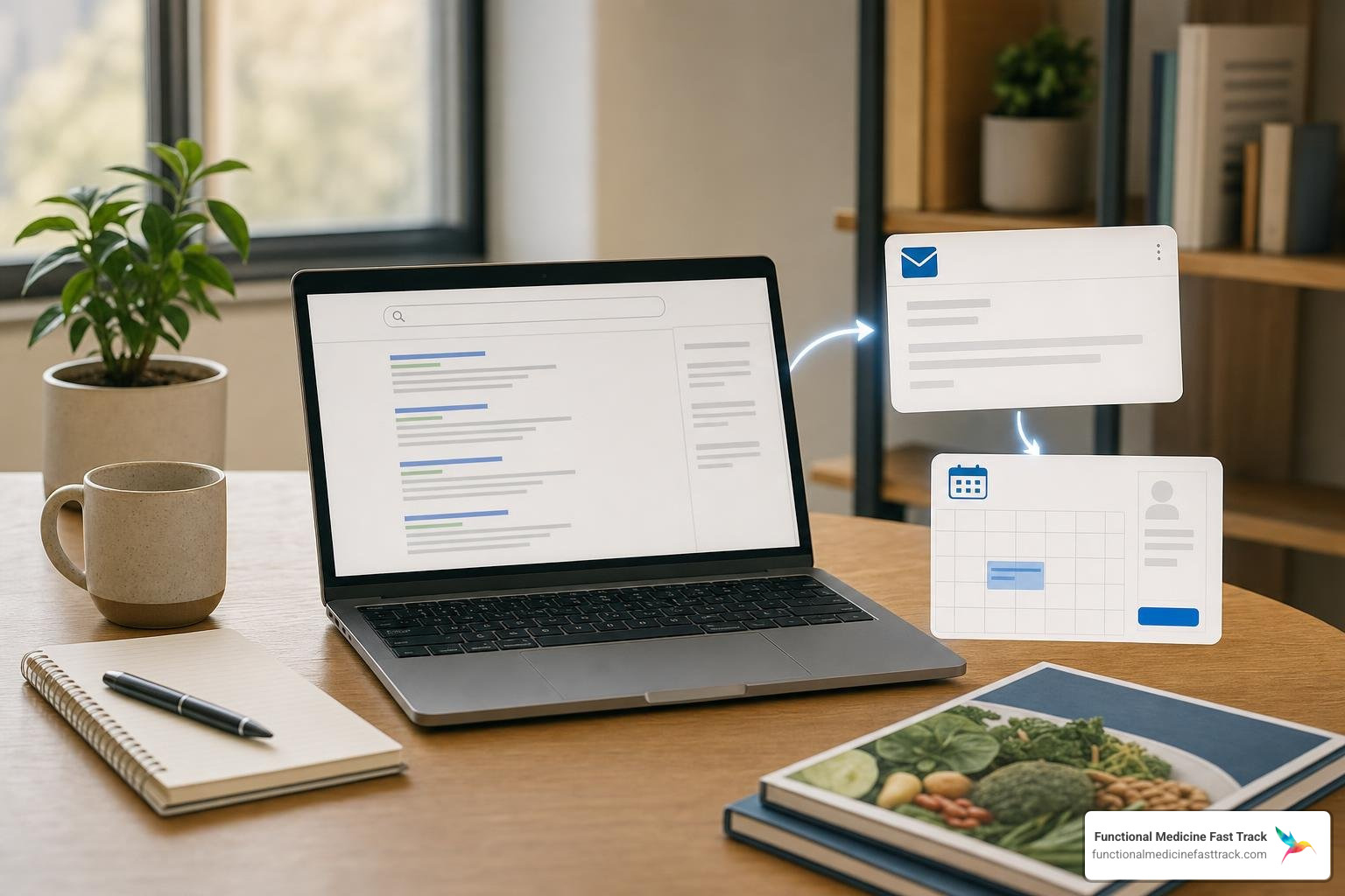 Educational content engine connecting search channels to email funnels and booking Educational content engine connecting search channels to email funnels and booking