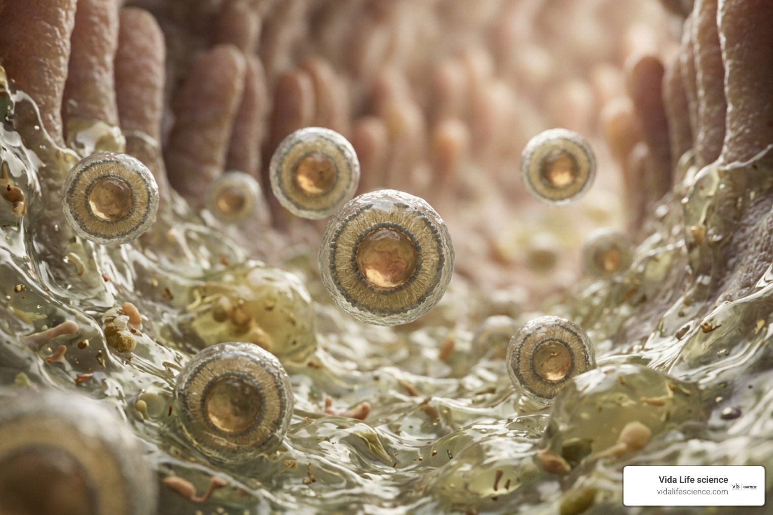 Liposomal encapsulation protecting active nutrients through the GI tract
