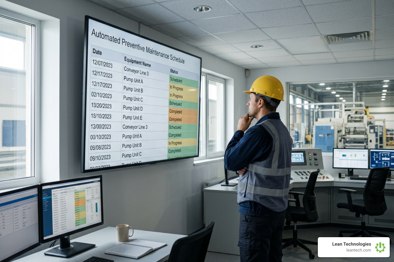 Automated preventive maintenance schedule dashboard Automated preventive maintenance schedule dashboard