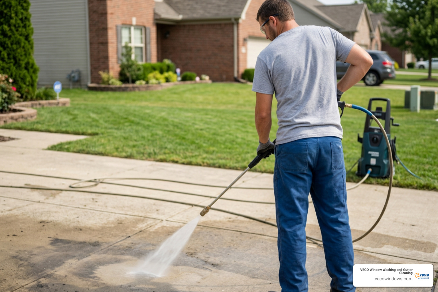 certified cleaning technician inspecting commercial power washing equipment certified cleaning technician inspecting commercial power washing equipment