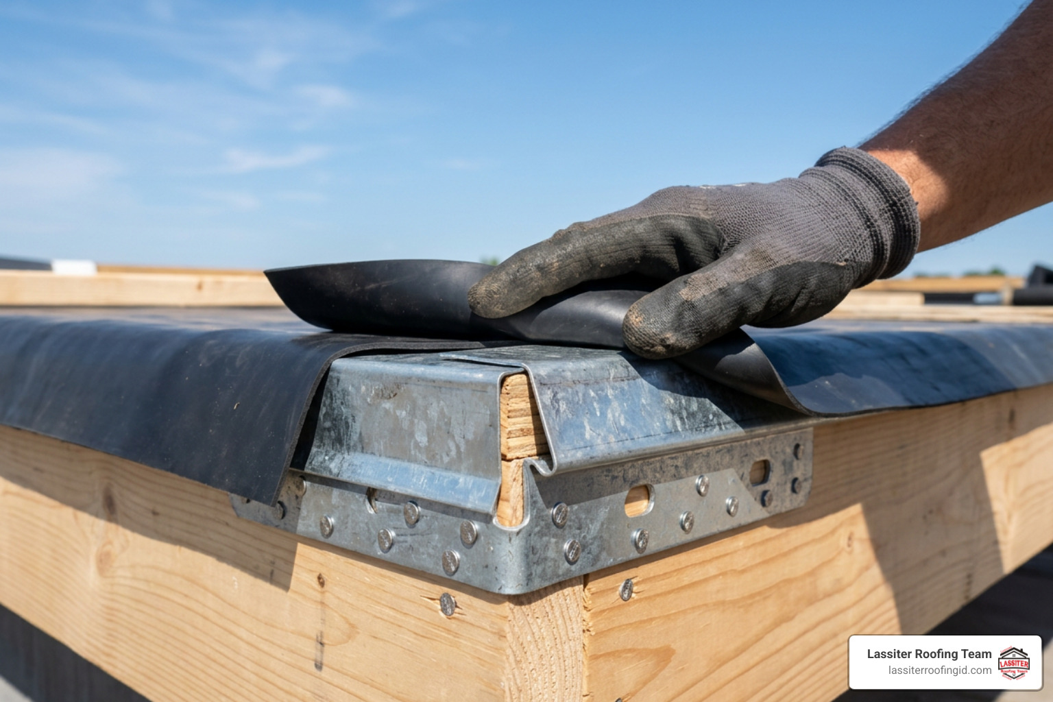 Anchor cleat fastening and membrane welding
