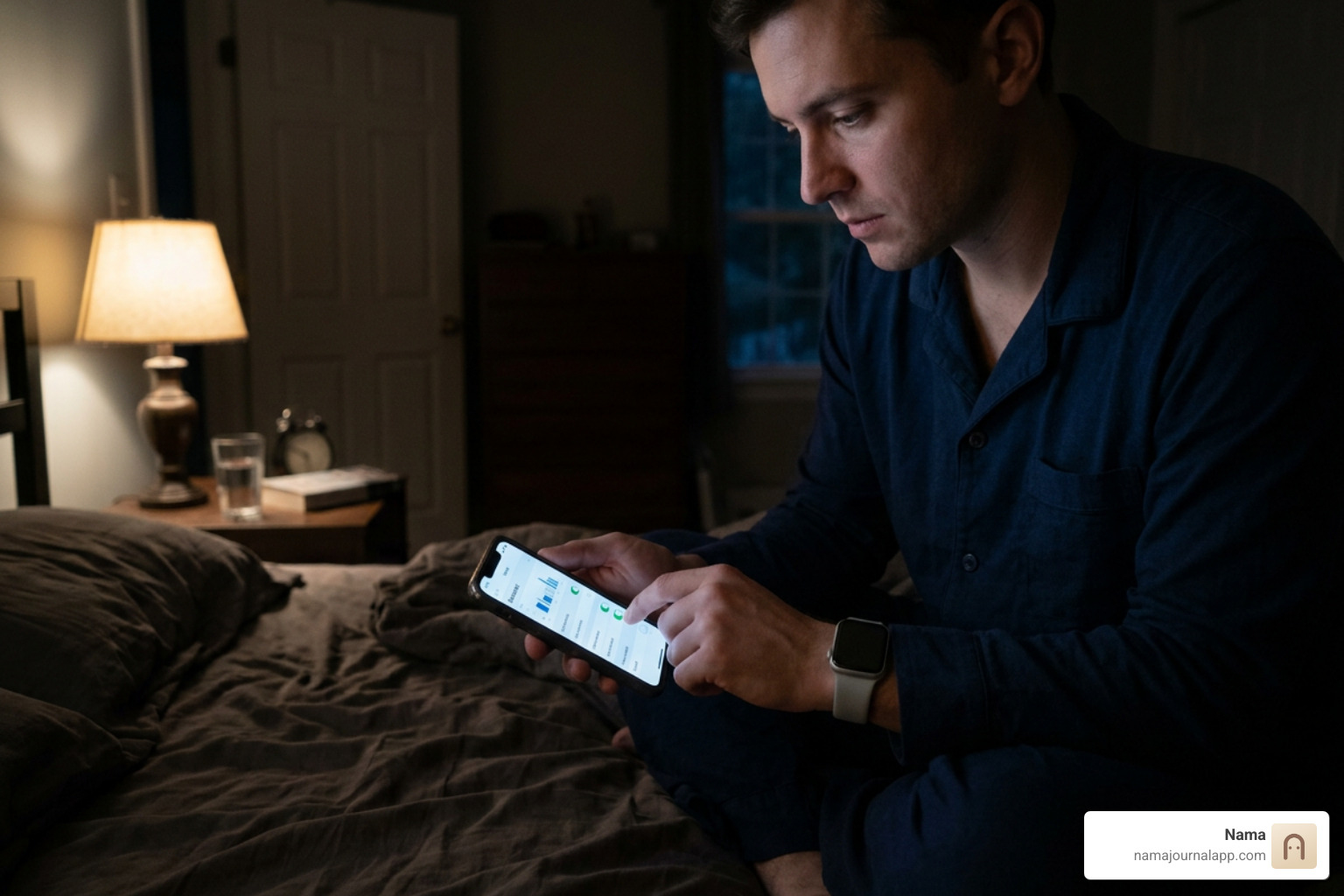user adjusting sleep tracking and audio monitoring settings on smartphone user adjusting sleep tracking and audio monitoring settings on smartphone