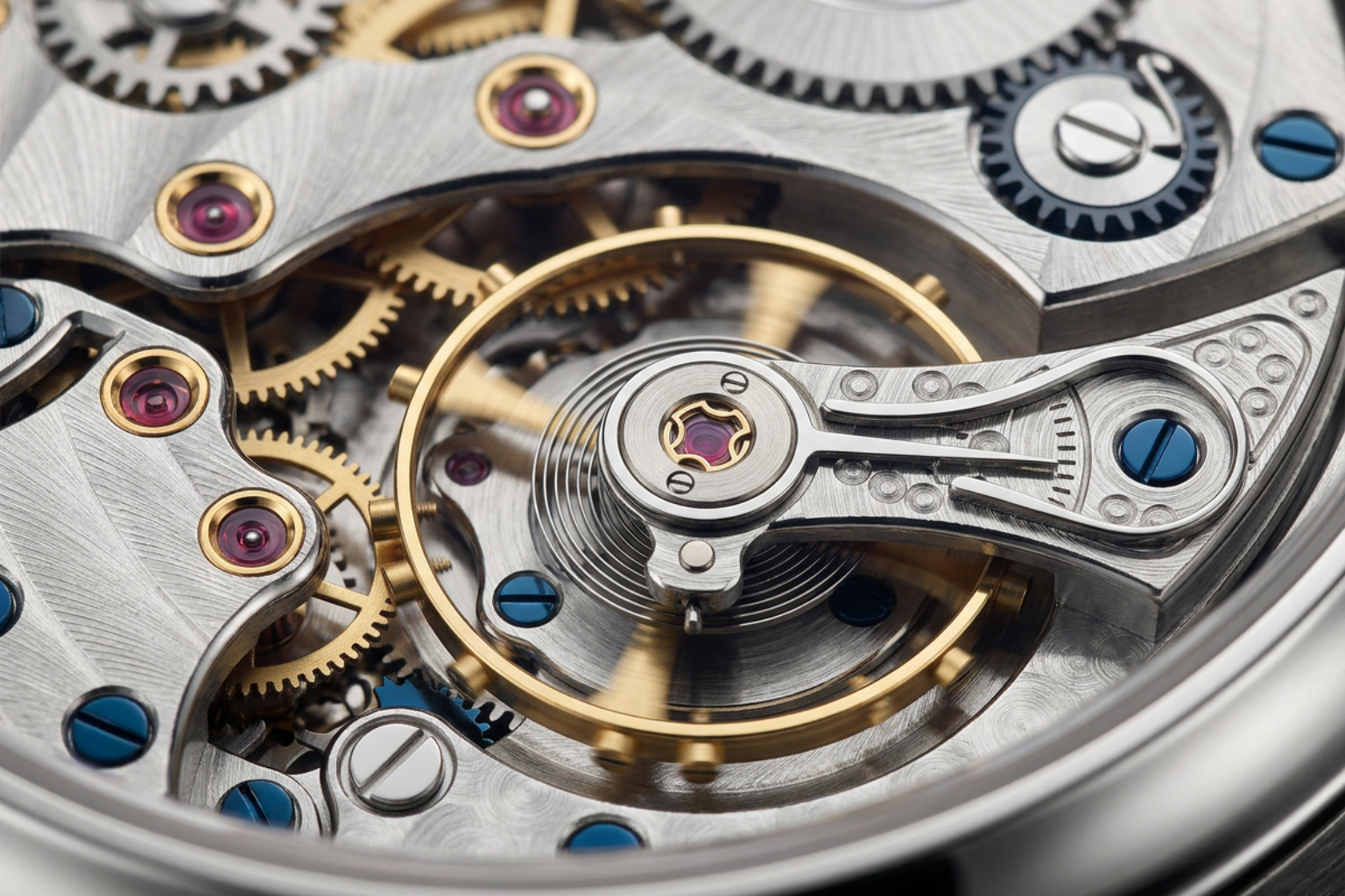 Mechanical balance wheel and escapement assembly