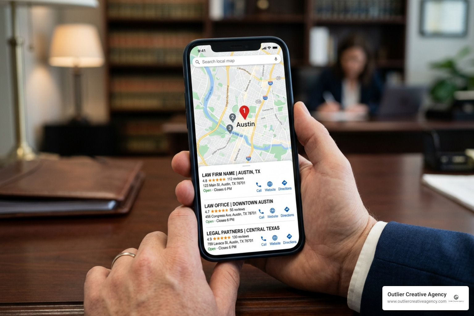 Google Local Map Pack optimization for Austin attorneys