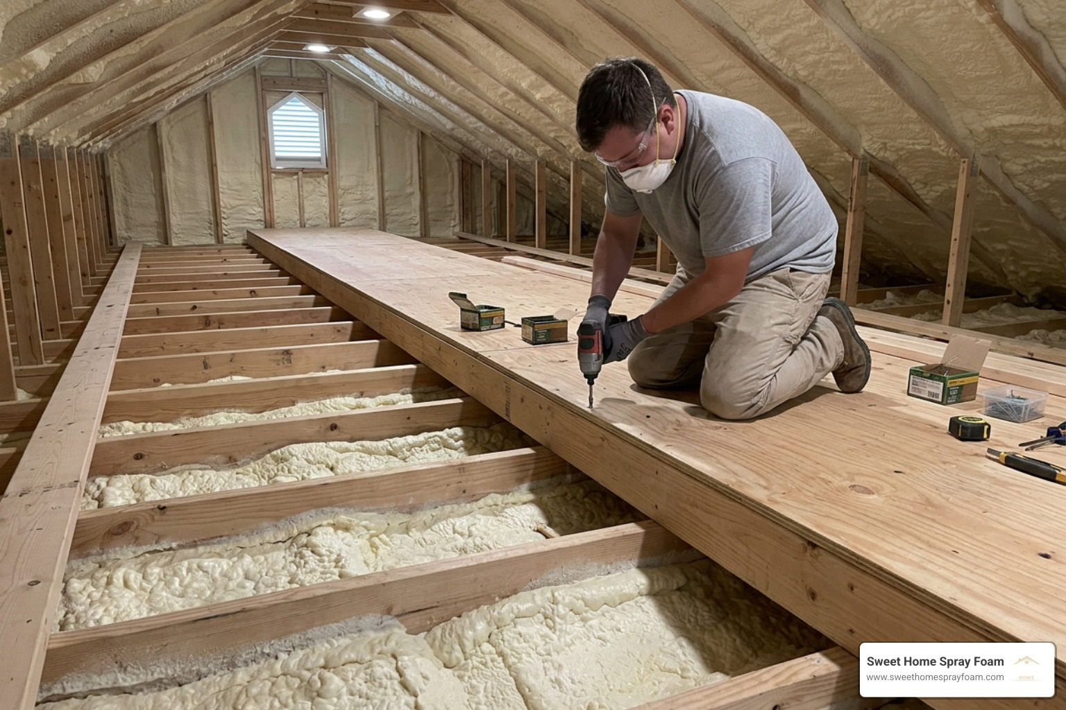 attic floor installation