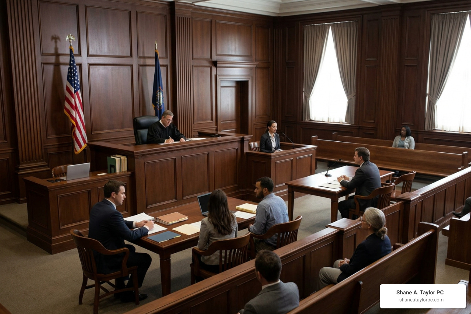 Courtroom litigation during domestic relations hearing Courtroom litigation during domestic relations hearing