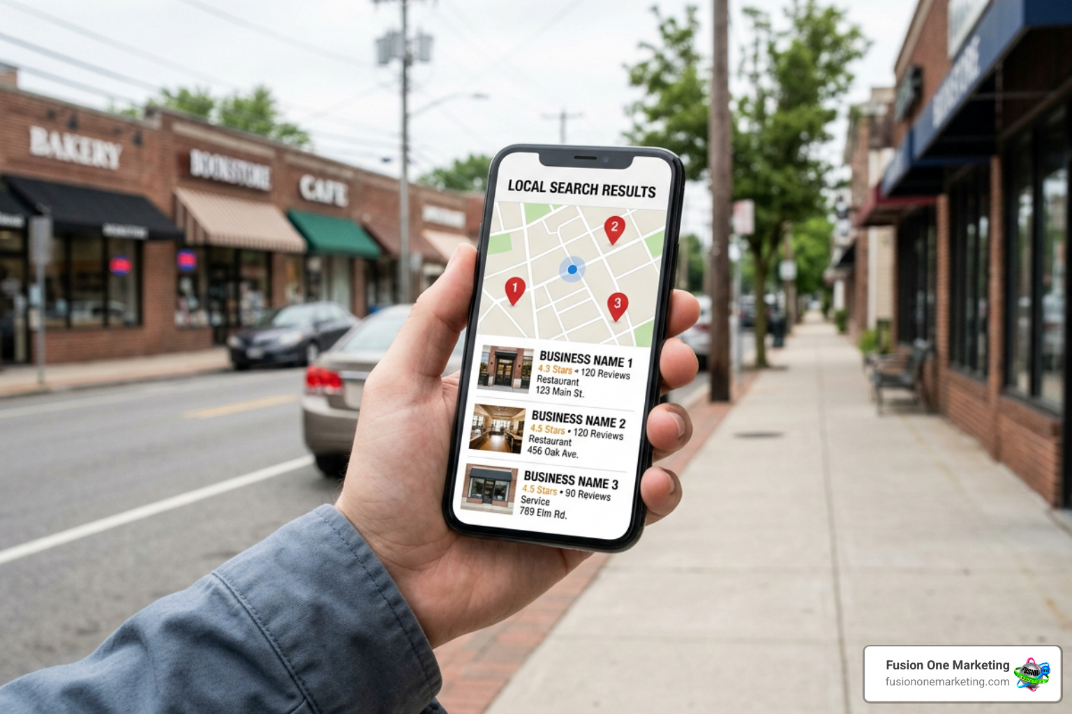 local search map pack rankings on a mobile device