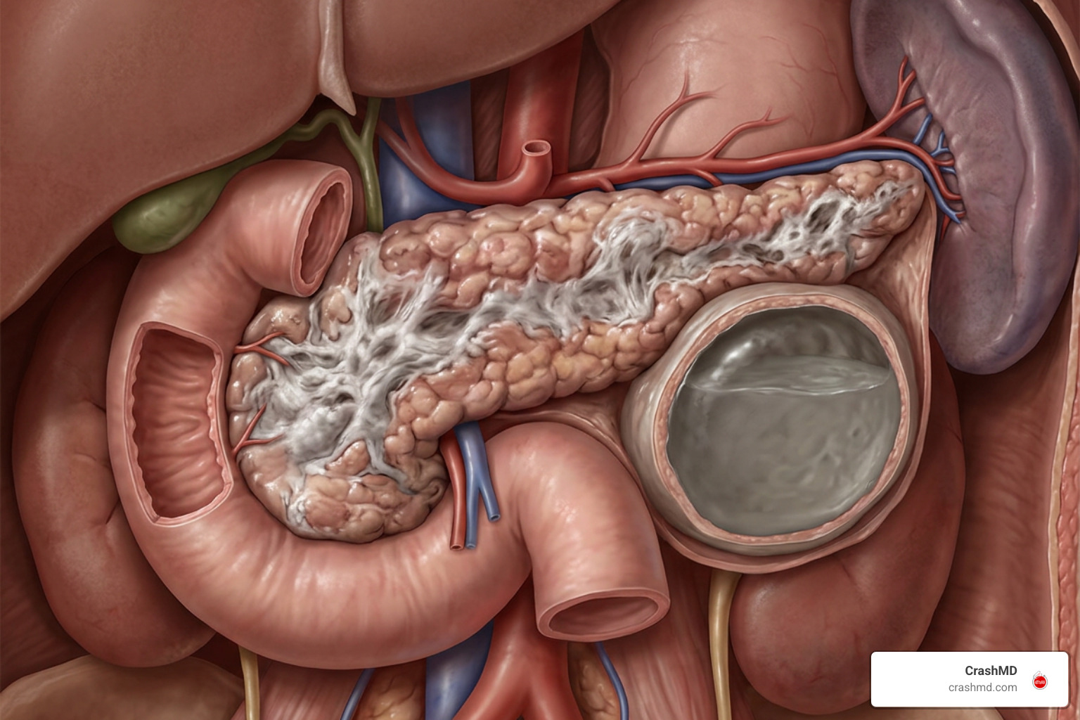 Chronic tissue remodeling and pancreatic fluid collection