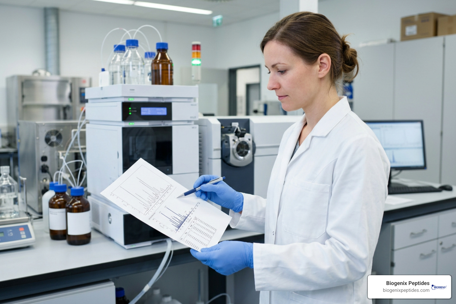 HPLC and Mass Spectrometry analytical verification readout