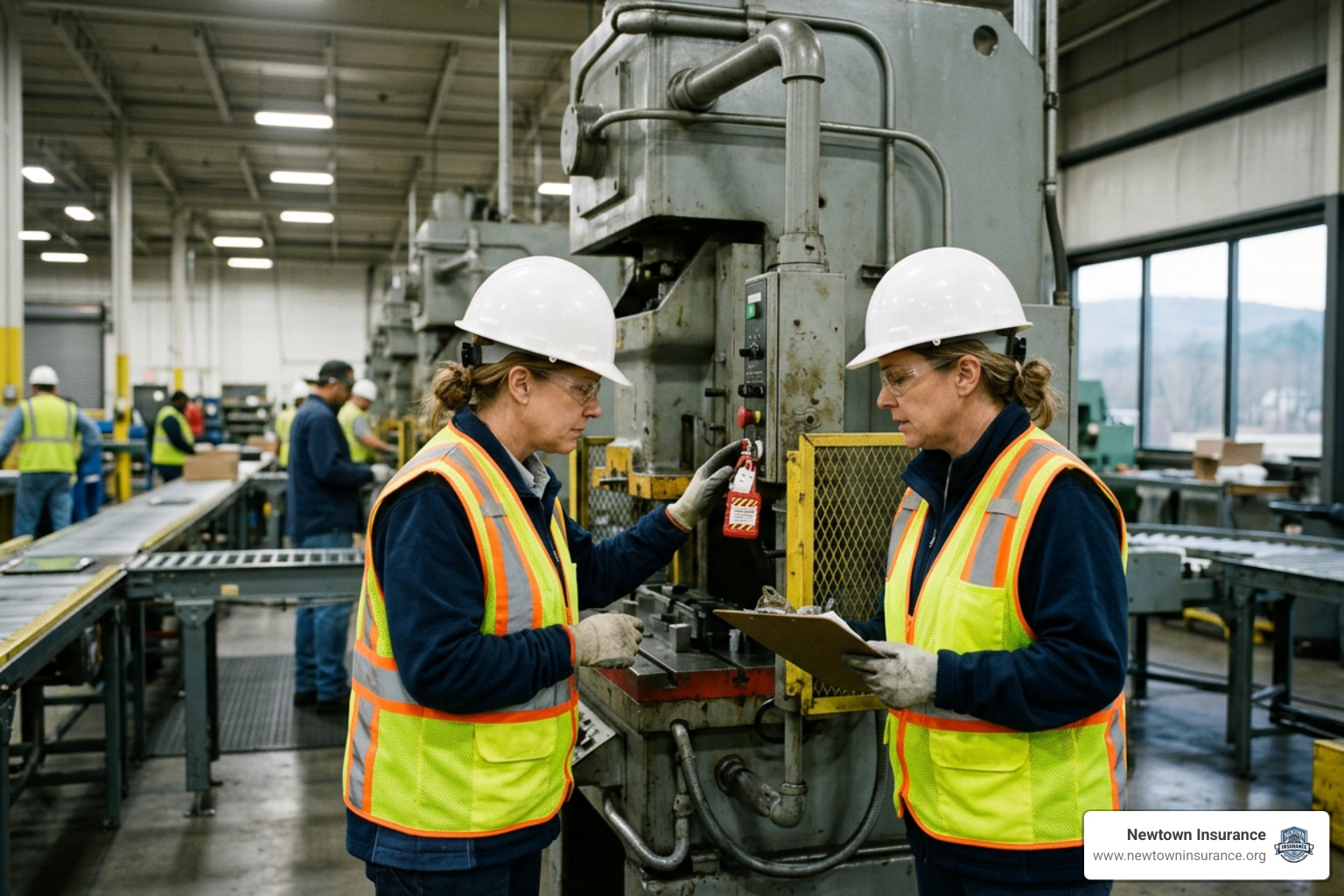 Safety inspection at a Pennsylvania manufacturing facility to minimize workplace injuries