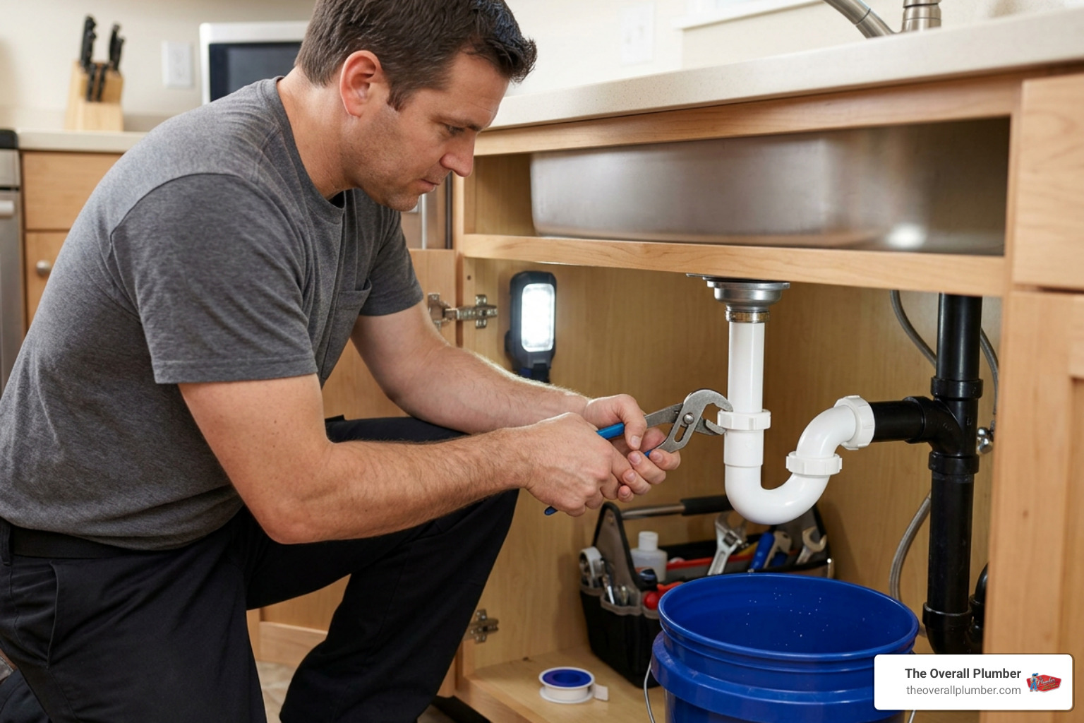 installing a new PVC P-trap assembly to a wall drain connection installing a new PVC P-trap assembly to a wall drain connection