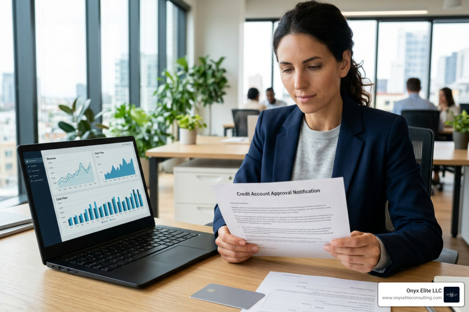 Commercial credit card underwriting workflow based on business financials and EIN Commercial credit card underwriting workflow based on business financials and EIN